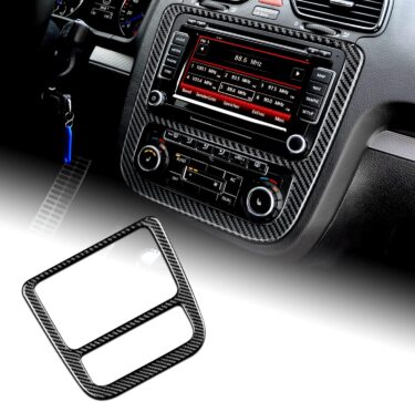 フォルクスワーゲン シロッコ専用！おしゃれなリアルカーボンファイバーエアコンパネルカバー！