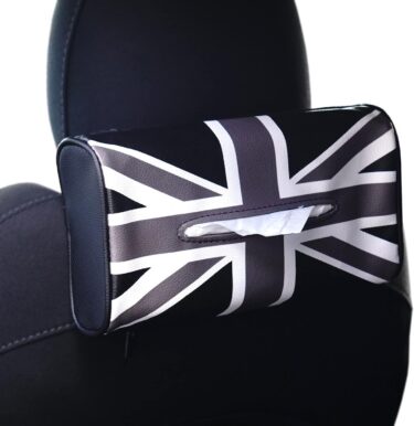 車内がスッキリ！ミニクーパー対応のスリムなレザー製ティッシュケース！