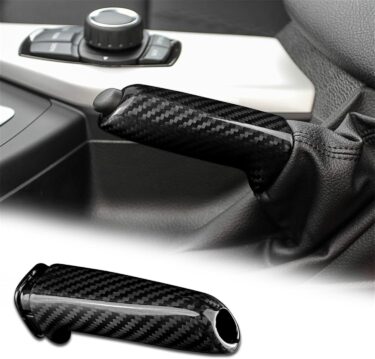 BMWの内装をスタイリッシュに！リアルカーボンファイバー製ブレーキレバーデコレーション！