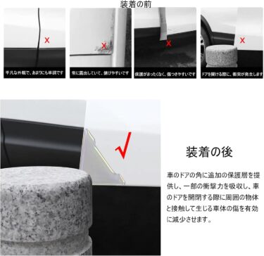アウディ専用！ドアの角をしっかりガードするコーナープロテクター！