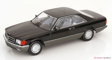 大人のコレクションにぴったり！Mercedes 560 SEC C126 1985 ブラック 1/18 ミニカー！