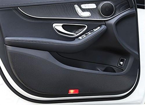 リアバンパープロテクター C クラス W205 車のリアトランクトリムバンパープロテクターカバー保護パネルアクセサリーステッカー ステンレスリアバンパー  内側/外側シルプレートプロテクターカバートリムステッカーと互換性のあるメルセデスベンツ S クラス W222 ... に適合する Cクラス W205 用 ステッカー リアトランクトリム バンパープロテクターパネルカバー