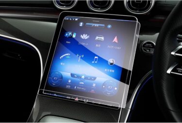 ベンツCクラスW206専用！ナビ画面を守るガラス保護フィルム！