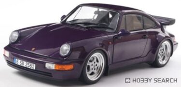 クラシックの魅力を手のひらに。ソリド 1/18 ポルシェ911(964)ターボ【バイオレット】