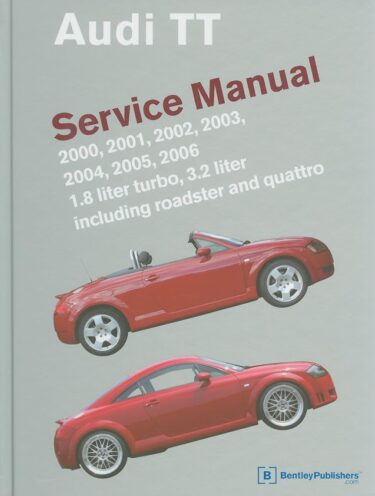 Audi TTを長く楽しむための必携書！2000〜2006年モデル用サービスマニュアル！