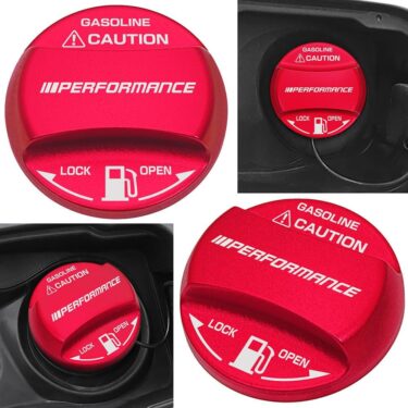 給油口を開けた瞬間、差がつく。BMW用アルミ製レッドフューエルキャップカバー！