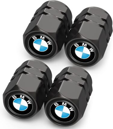 足元をさりげなく引き締める！BMW専用ブラックタイヤバルブキャップ！