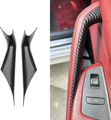 BMW 5シリーズの室内をさりげなく格上げ。カーボン柄ドアハンドルカバーで簡単カスタム！