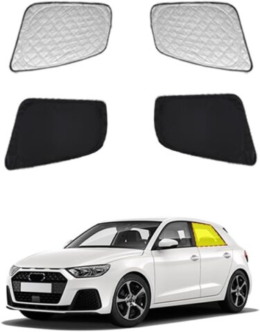 アウディA1専用！吸盤いらずで簡単装着！リアドア用サンシェード2枚セット！