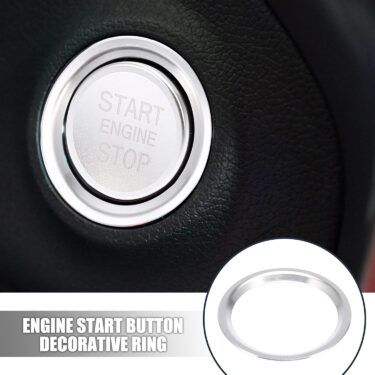 アウディの内装をワンランクアップ！エンジンスタートボタン装飾リング（シルバートーン）！