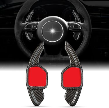 アウディの走りを格上げ！T-carbonリアルカーボン製パドルシフトカバーで操作性＆高級感アップ！