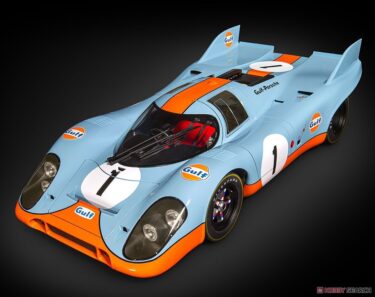 伝説のレーシングカーを1/8スケールで再現！ポルシェ917K ガルフエディション組立キット！