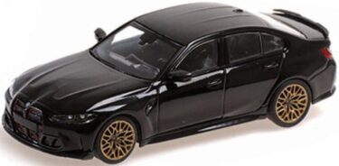 BMW M3 CS 2023 ブラック！1/43 MINICHAMPSの高性能スポーツミニカー！
