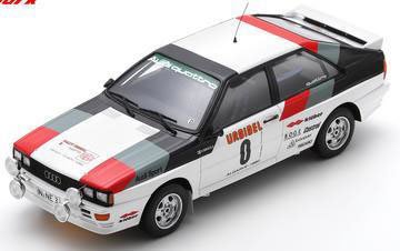 【1980年 Audi Quattro No.0】ラリー4WD時代の幕開け！Spark製1/18ミニカーで蘇る伝説の0号車！